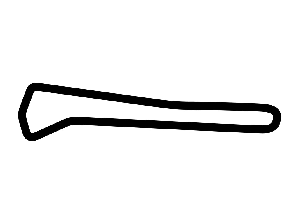Chang International Circuit Course A Decal - White - 5cm