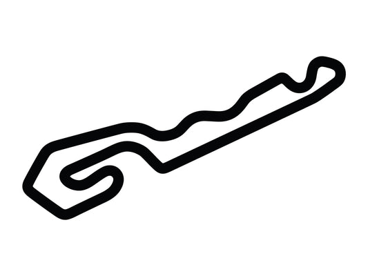 NOLA Motorsports Park - North Course A Decal - White - 5cm