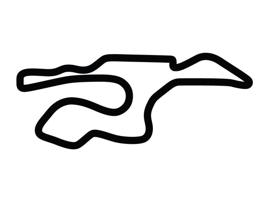 Sonoma Raceway (Infineon) AMA Alternate Course Decal - White - 5cm