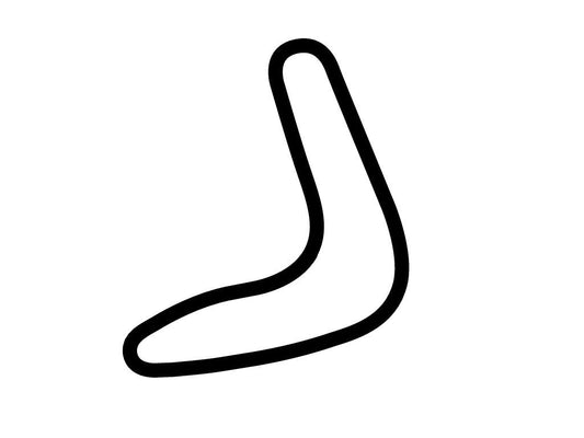 Anglesey Club Circuit Decal - White - 5cm