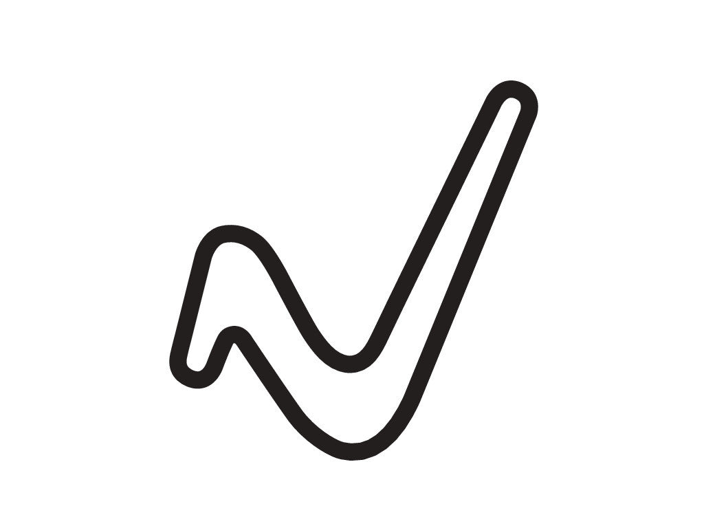 Anglesey National Circuit Decal - White - 5cm