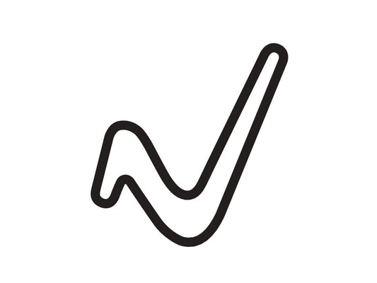 Anglesey National Circuit Decal - White - 5cm