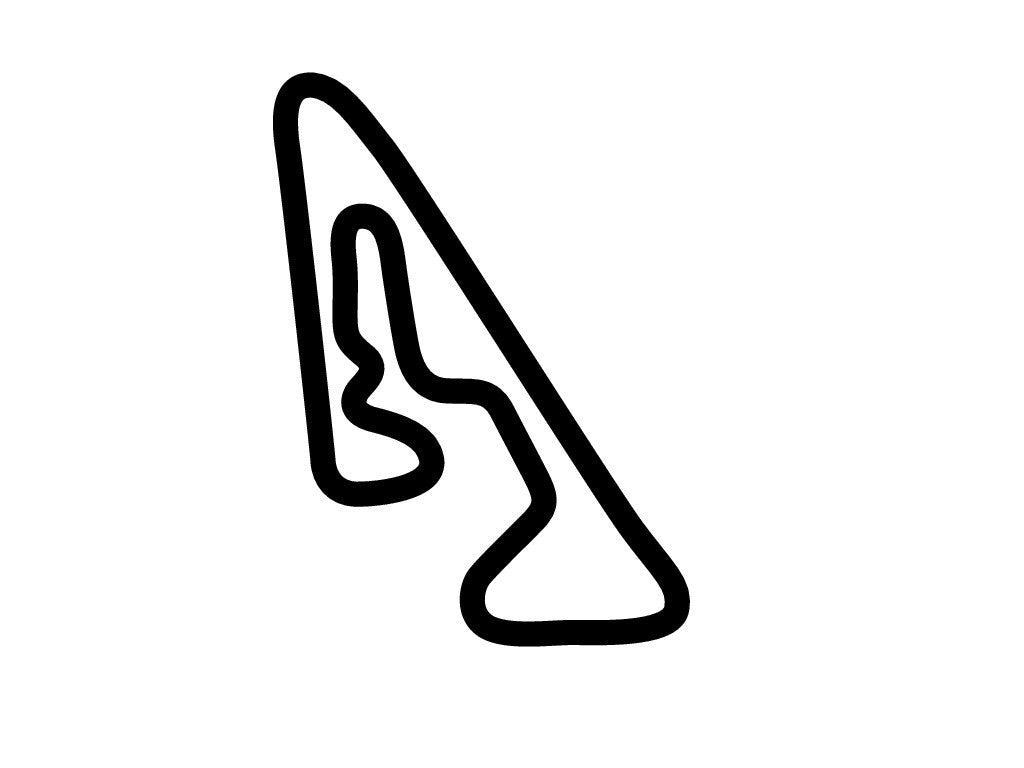 Apex Racing Kart Track Decal - White - 5cm