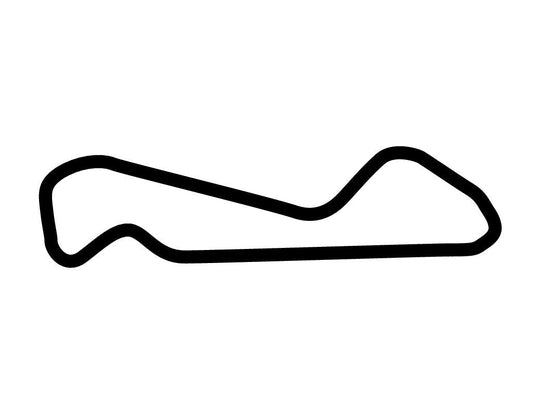 Arizona Motorsports Park East Circuit Decal - White - 5cm