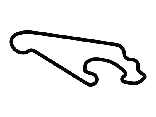 Arroyo Seco Raceway 1.4 Decal - White - 5cm