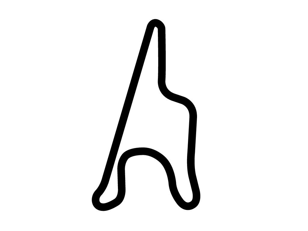 Aspen Motorsports Park Decal - White - 5cm