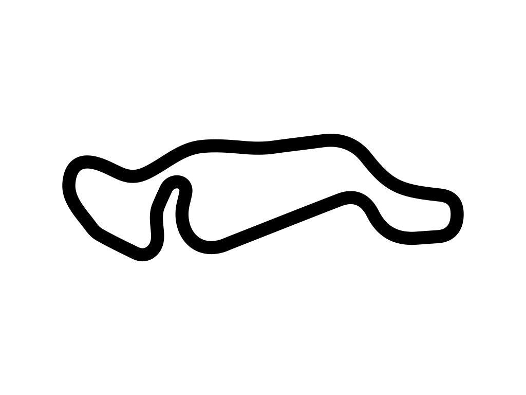 Atlantic Motorsports Park (AMP) Circuit - White - 5cm