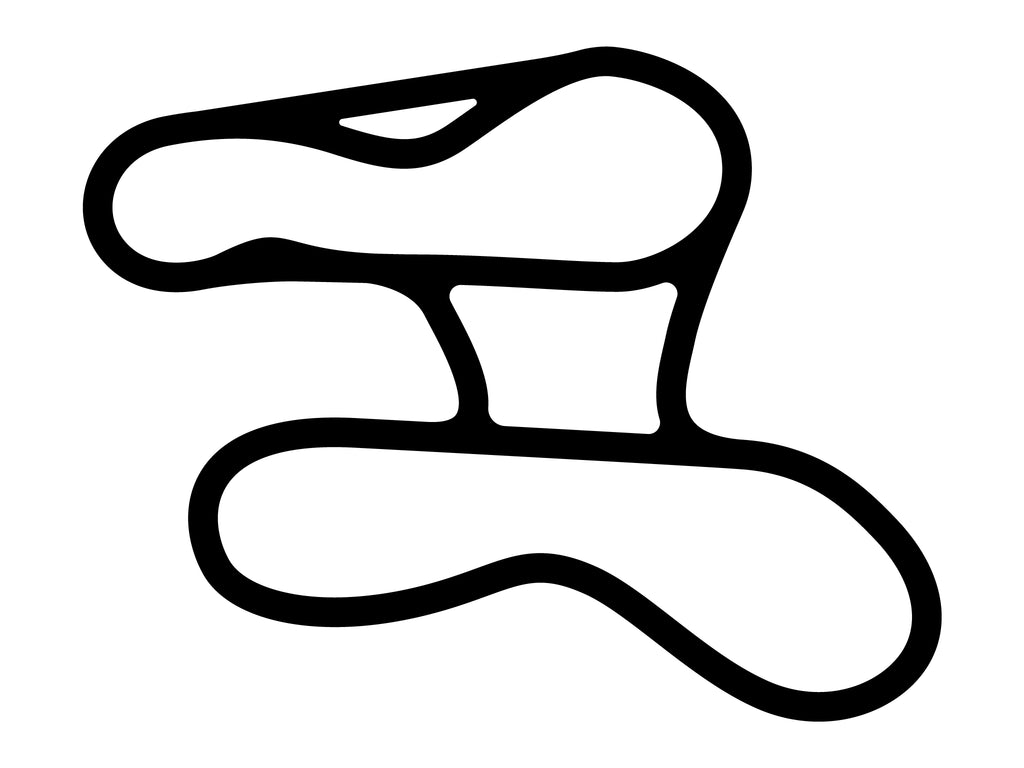 Lime Rock Park Autocross Course - White - 5cm