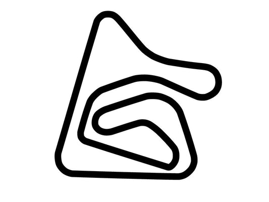 Nelson Piquet International Autodromo Decal - White - 5cm