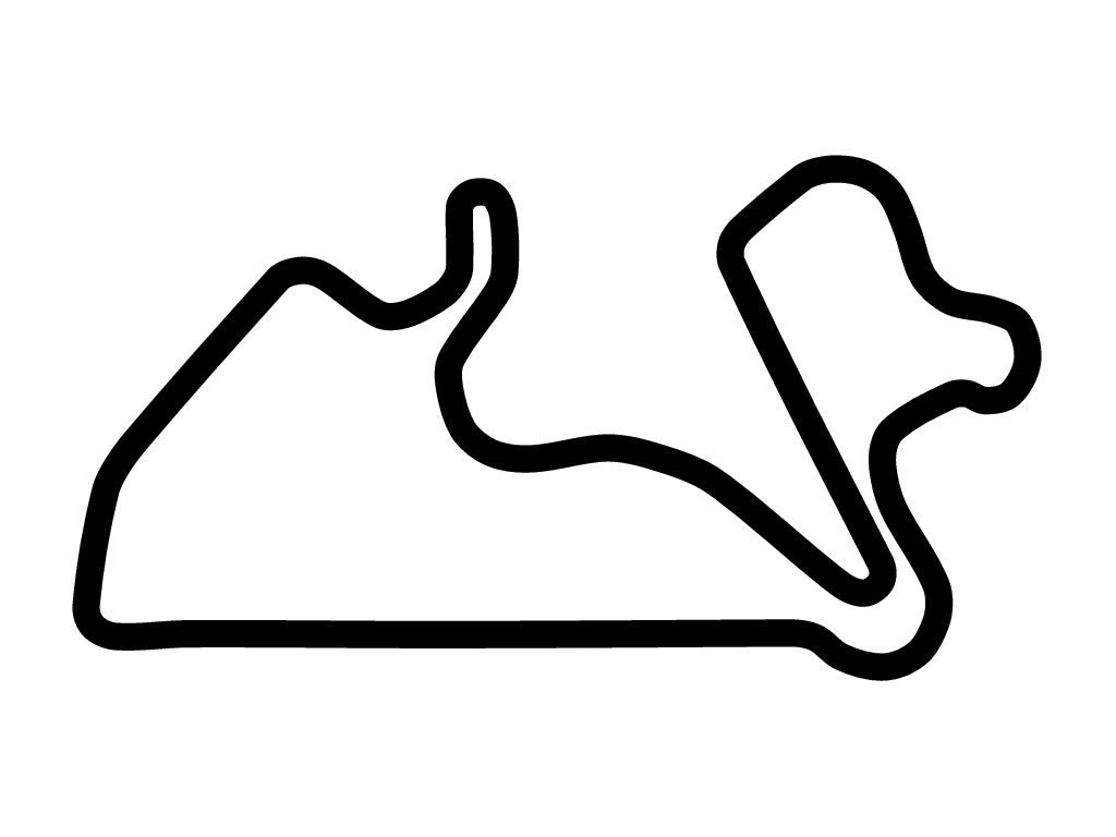 Autopolis Circuit Decal - White - 5cm