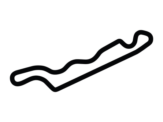 NOLA Motorsports Park - North Course B Decal - White - 5cm