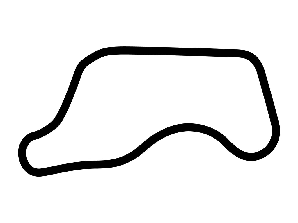 Chang International Circuit Course B Decal - White - 5cm