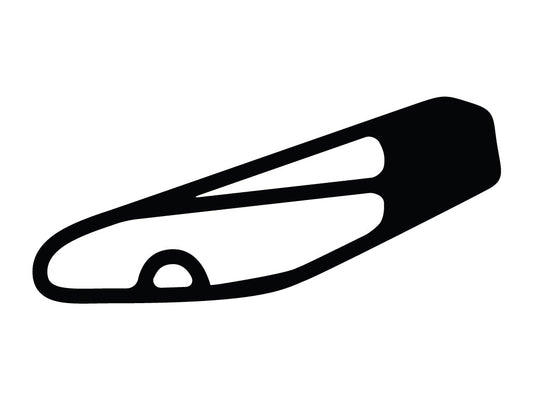 Willow Springs Balcony Autocross Decal - White - 5cm