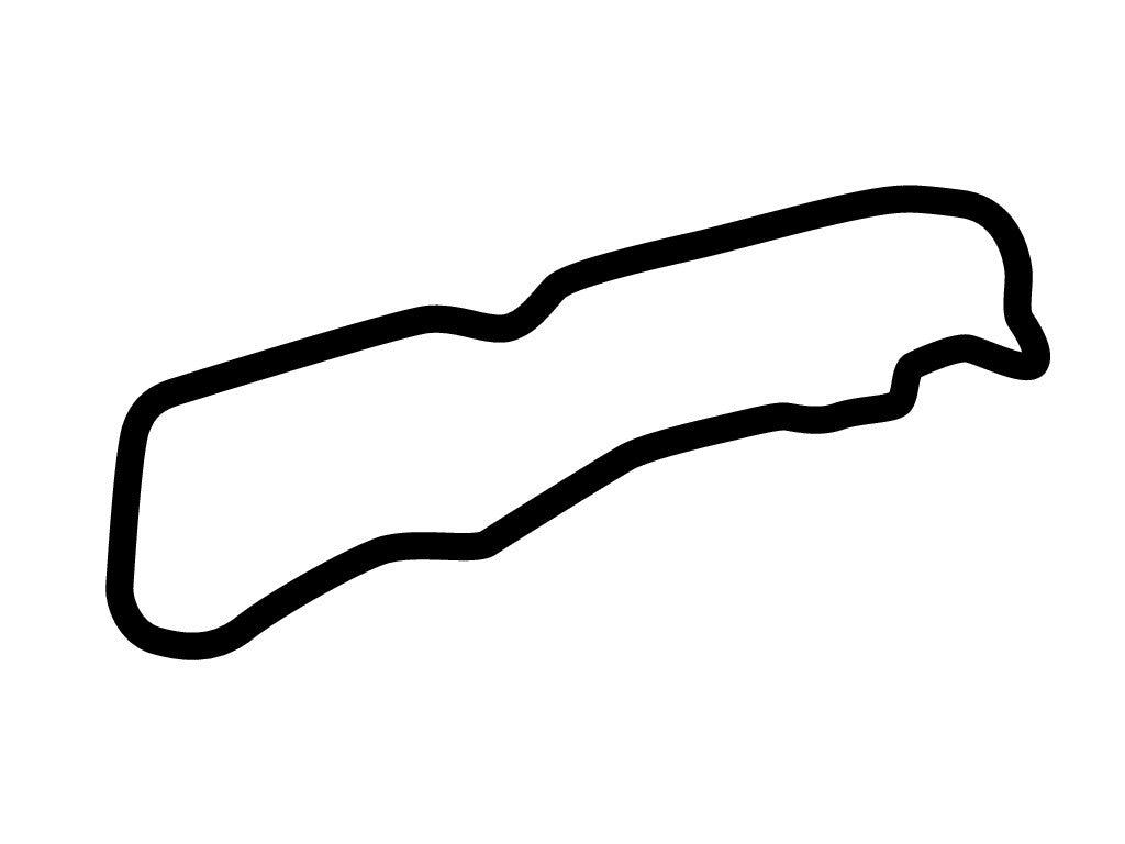 Blyton Park Driving Centre Short Decal - White - 5cm