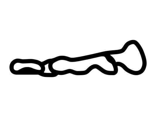 Wild Horse Pass Motorsports Park Bondurant Course Full Decal - White - 5cm