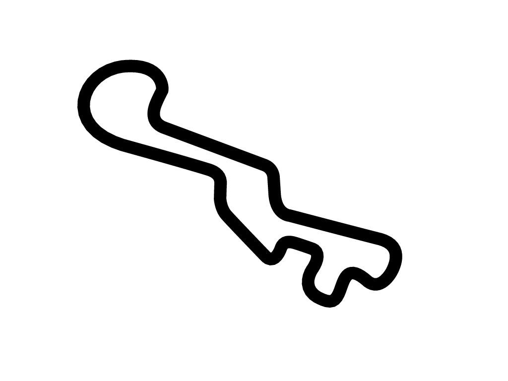 Bondurant Briggs & Stratton Karting Complex Decal - White - 5cm
