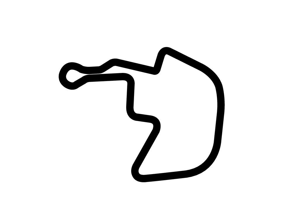 Brainerd Int'l Raceway Competition Course Decal - White - 5cm