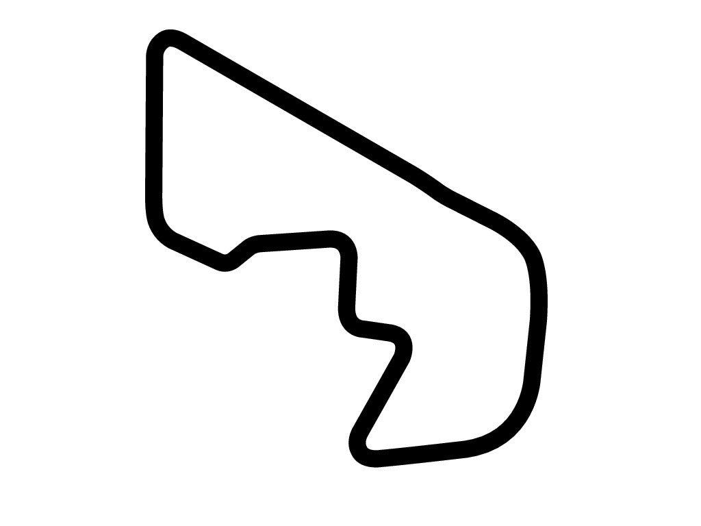Brainerd Int'l Raceway Donnybrooke Course Decal - White - 5cm
