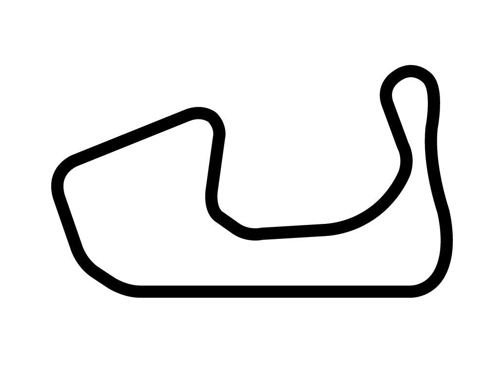 Bridgehampton Raceway Decal - White - 5cm