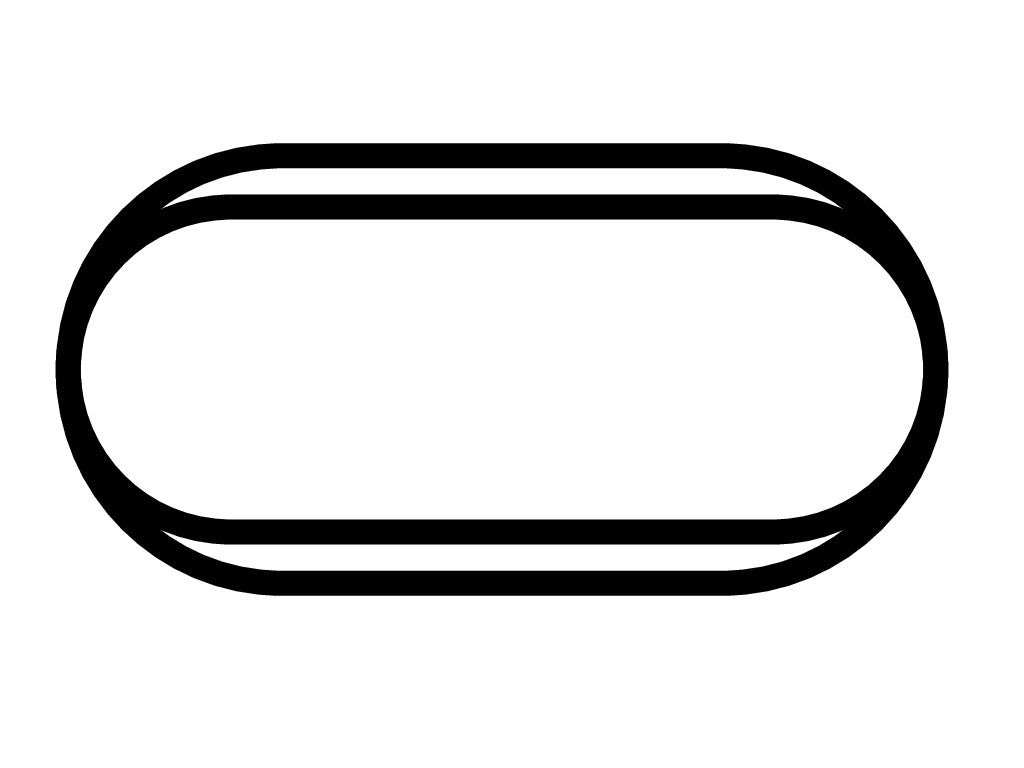 Bristol Motor Speedway Oval Decal - White - 5cm