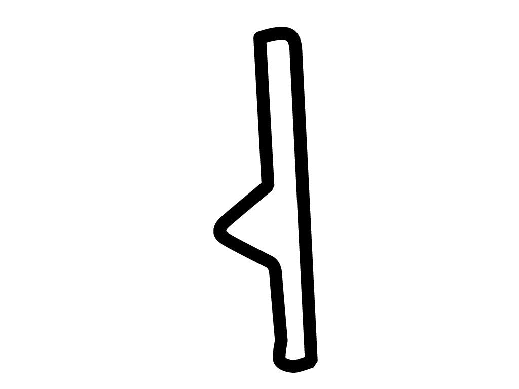Bruntingthorpe Circuit Decal - White - 5cm