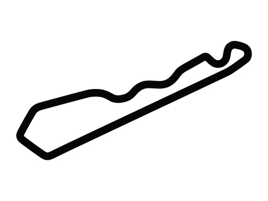 NOLA Motorsports Park - North Course C Decal - White - 5cm