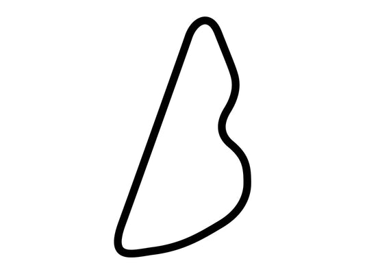 Chang International Circuit Course C Decal - White - 5cm