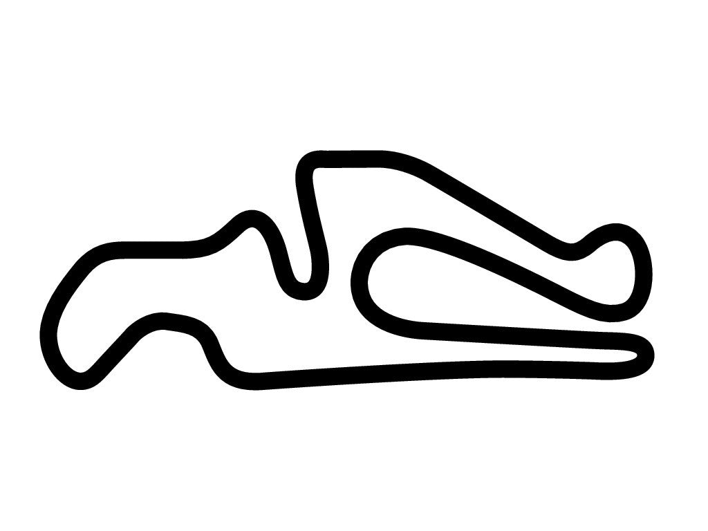 CalSpeed Karting Grande Course Decal - White - 5cm