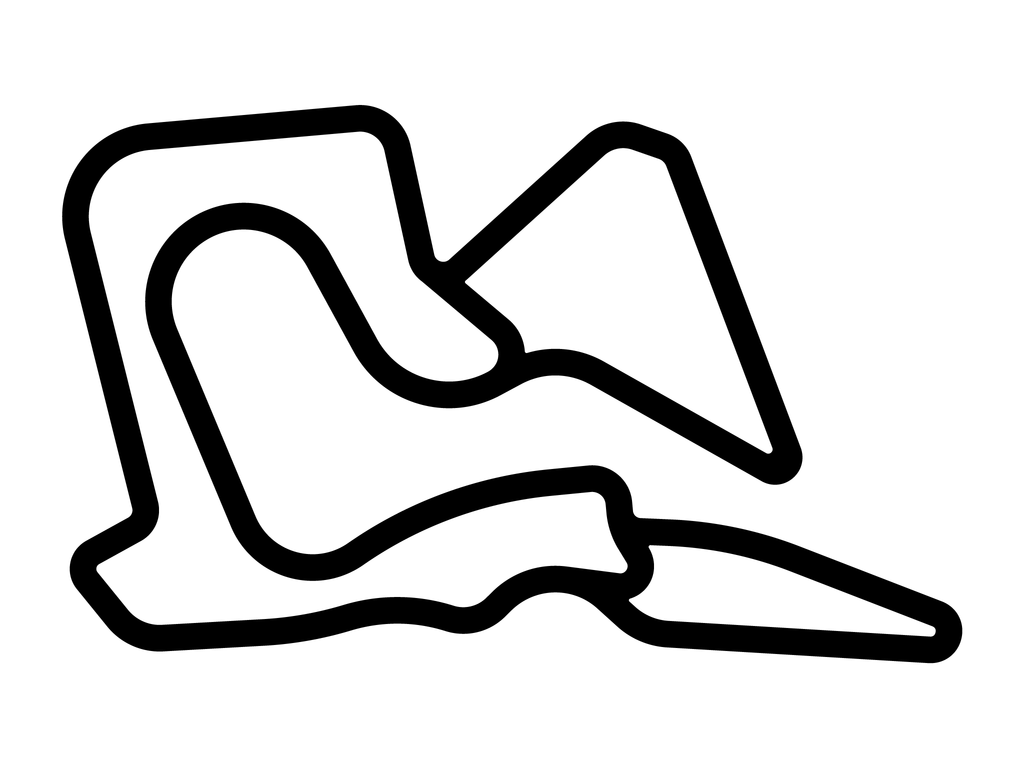 Spring Mountain Motorsports Ranch Charleston Peak Decal - White - 5cm