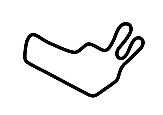 Chayka Circuit Decal - White - 5cm