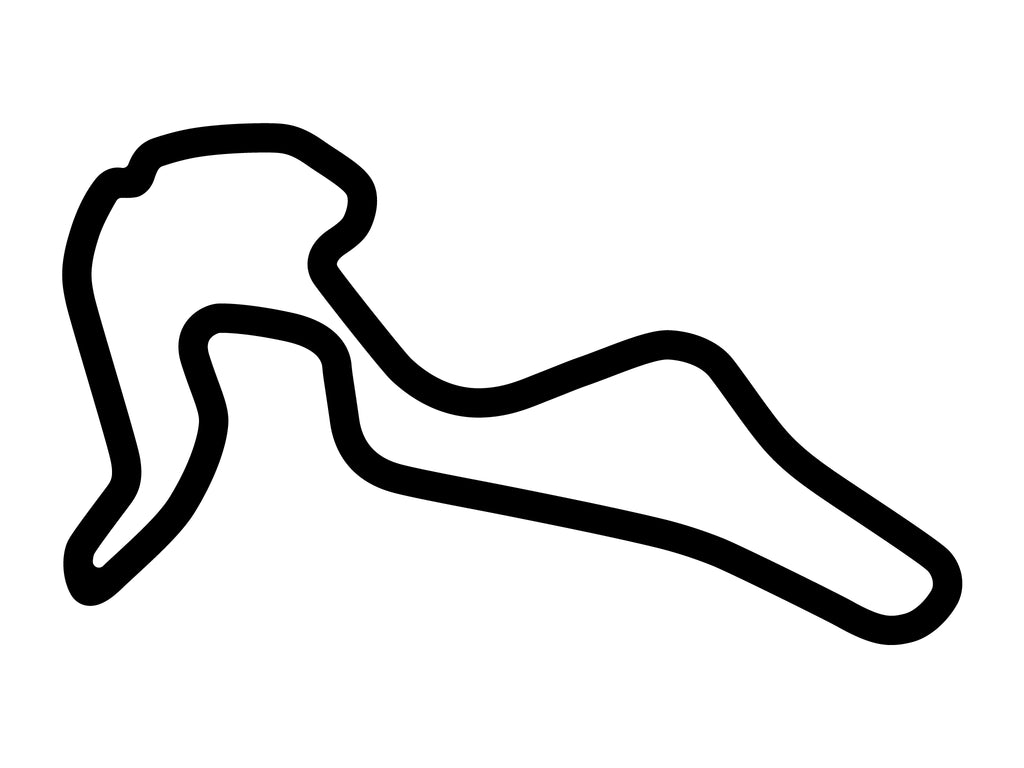 Mont Tremblant Circuit with Chicane Decal - White - 5cm