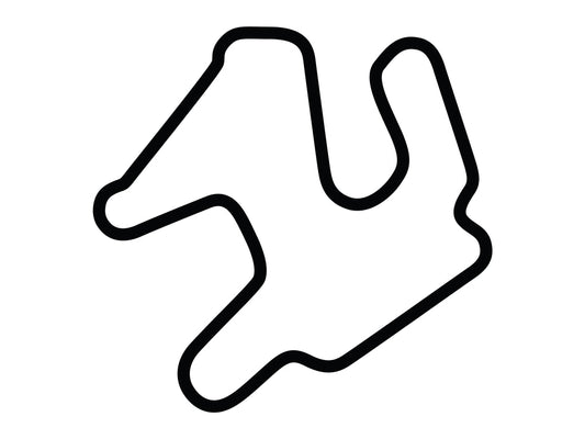 Chuckwalla Valley Raceway Decal - White - 5cm