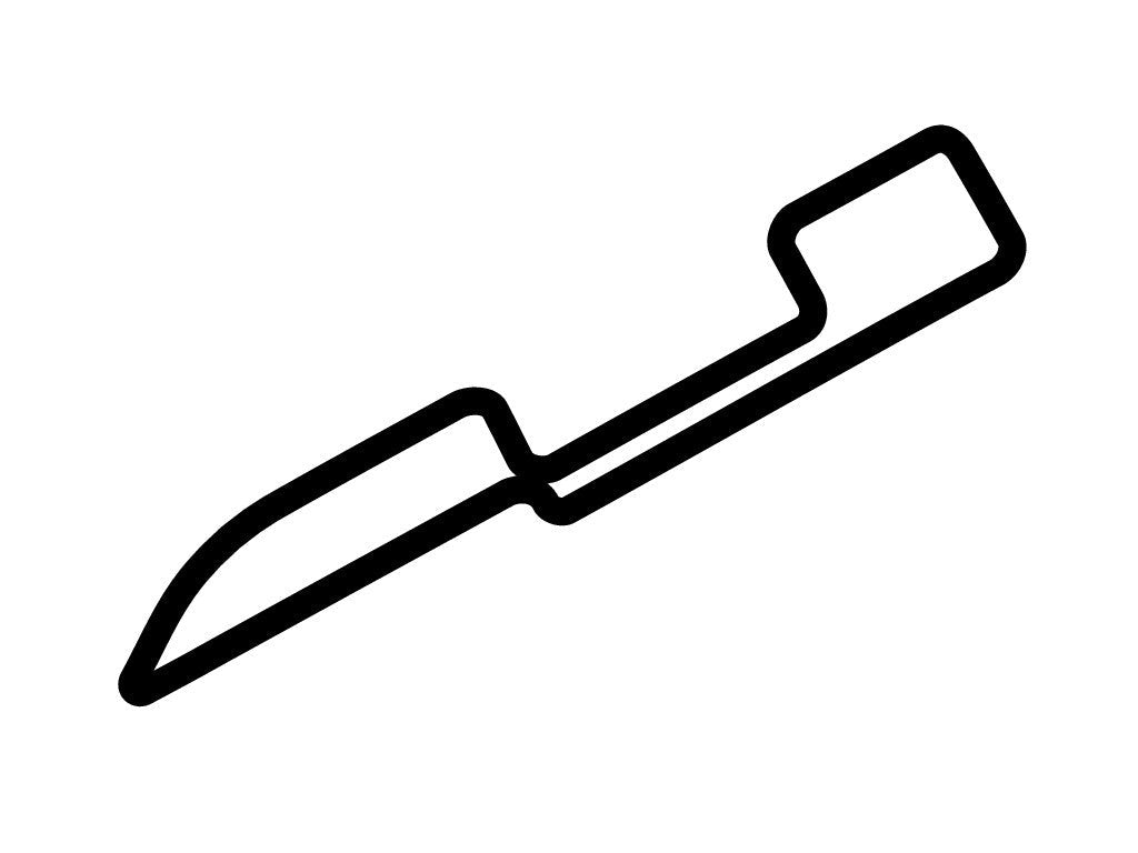 Cleveland Grand Prix Decal - White - 5cm