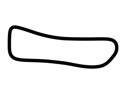 Road Atlanta Club Course Decal - White - 5cm