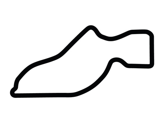 Sebring International Raceway Club Course Decal - White - 5cm