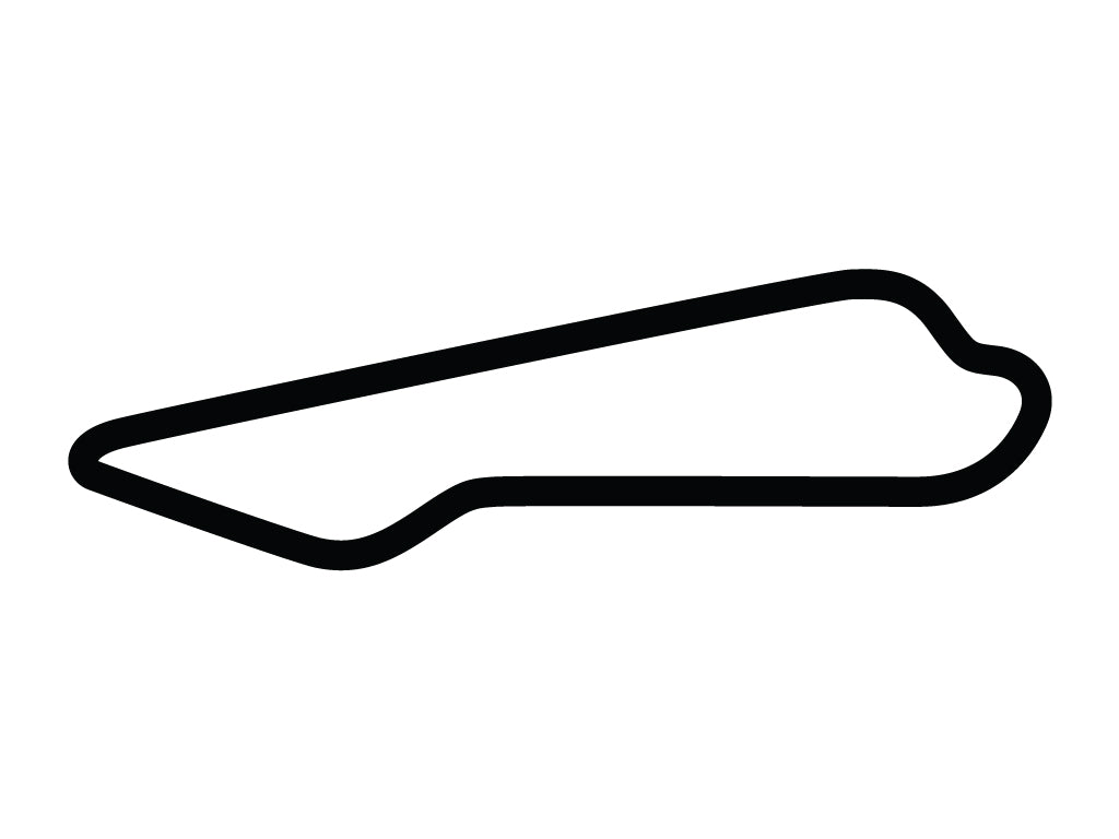 Barber Motorsports Park Club Circuit Decal - White - 5cm
