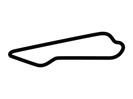 Barber Motorsports Park Club Circuit Decal - White - 5cm