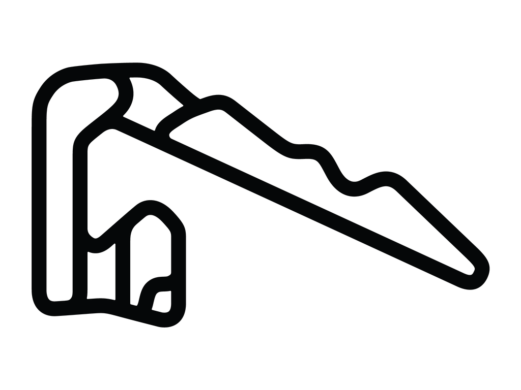 The Podium Club Combo Layout Decal - White - 5cm