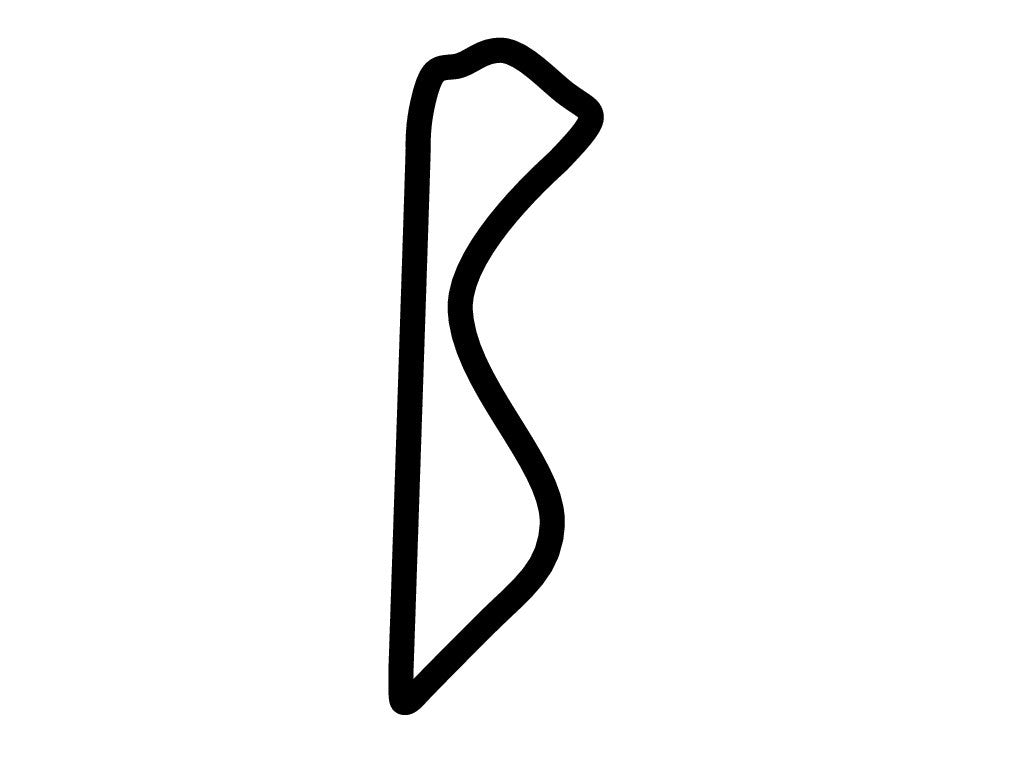 Copenhagen Faelledparken Circuit Decal - White - 5cm