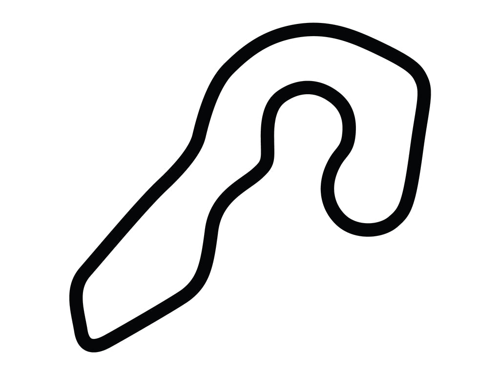 National Corvette Museum Motorsports Park East Decal - White - 5cm