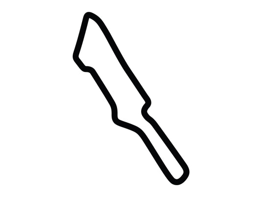 Wild Horse Pass Motorsports Park Firebird East Decal - White - 5cm