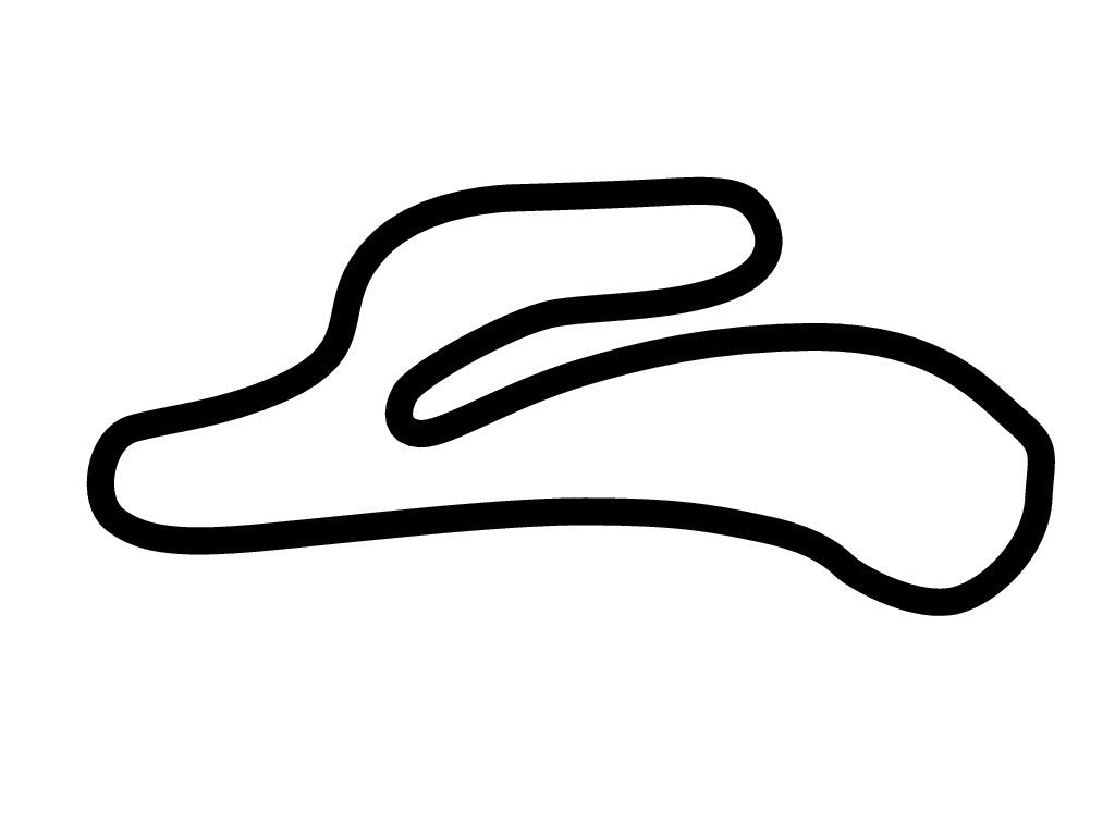 Ebisu Circuit Decal - White - 5cm