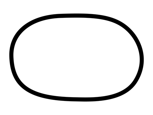Eldora Speedway Oval Decal - White - 5cm