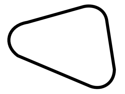 EuroSpeedway Lausitz Tri-Oval Decal - White - 5cm