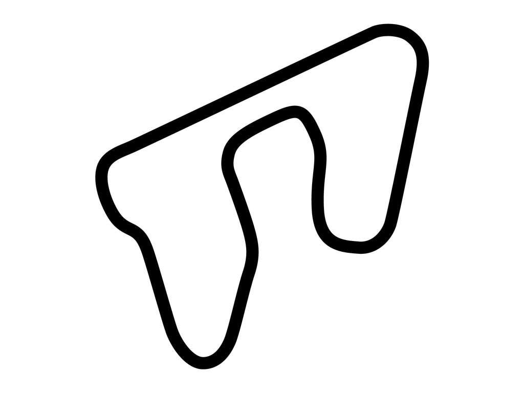 Las Vegas Motor Speedway Exotics Racing A Course Decal - White - 5cm