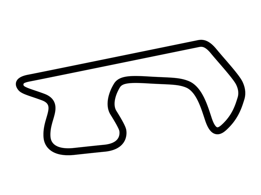 Shannonville Motorsport Park Fabi Circuit Decal - White - 5cm