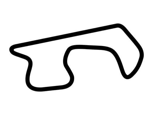 Shannonville Motorsport Park Fabi Circuit Decal - White - 5cm
