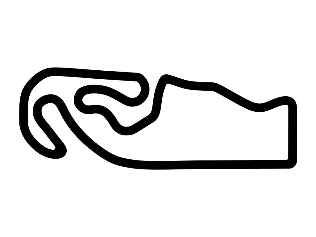 Spring Mountain Motorsports Ranch Fangio Decal - White - 5cm