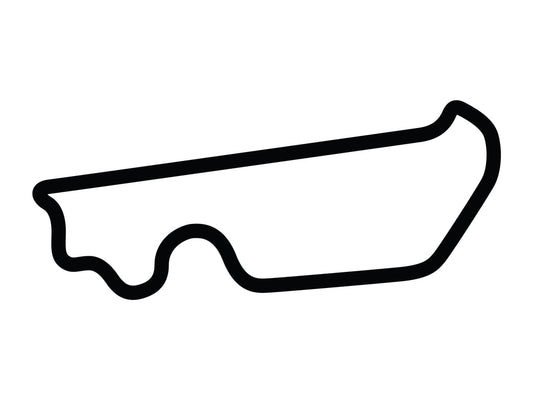 Texas World Speedway Foyt Decal - White - 5cm