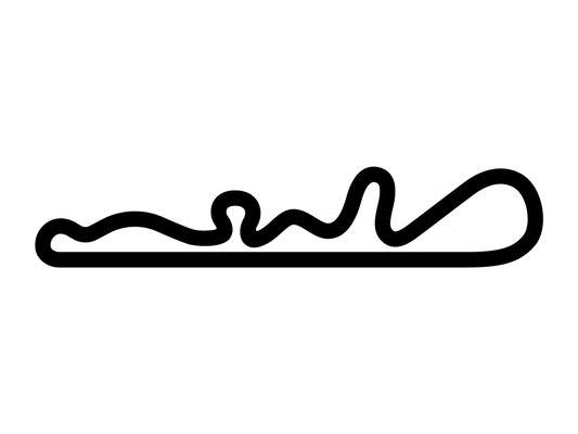 Circuit Goodyear Decal - White - 5cm